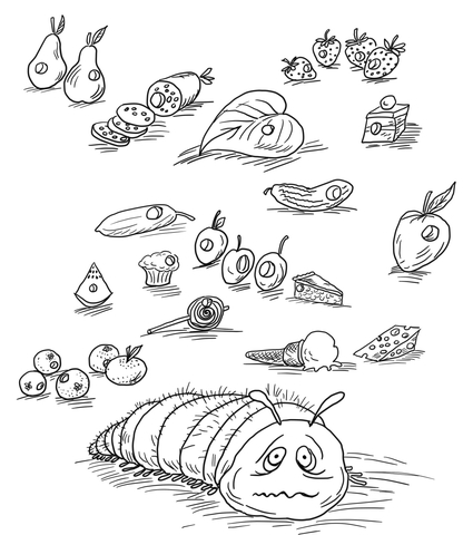 The very hungry caterpillar coloring pages free coloring pages