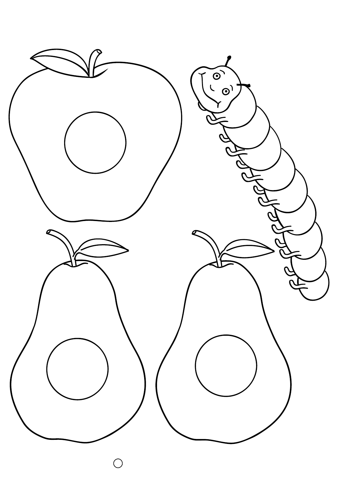 Free printable caterpillar coloring pages for kids