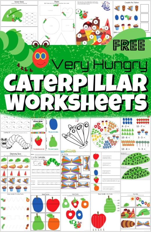 Ð free printable the very hungry caterpillar worksheets