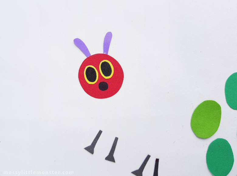 The very hungry caterpillar puppet craft