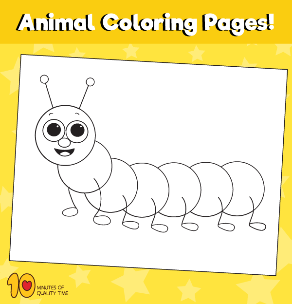 Caterpillar coloring page â animal coloring pages â minutes of quality time