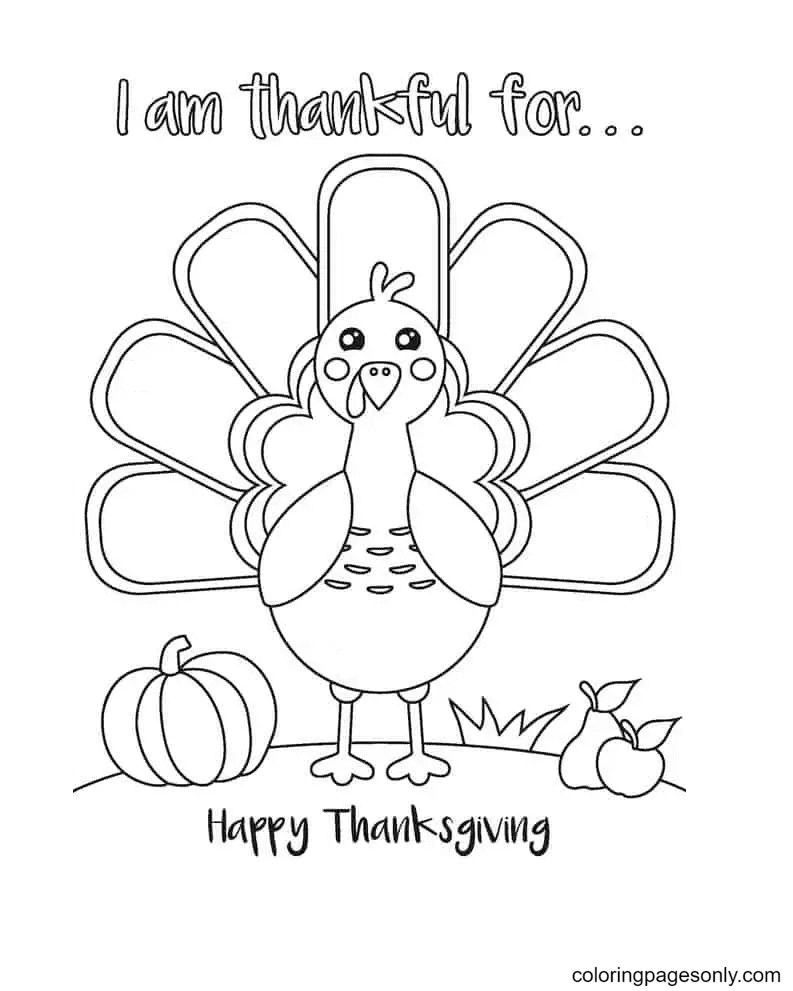 I am thankful for coloring pages