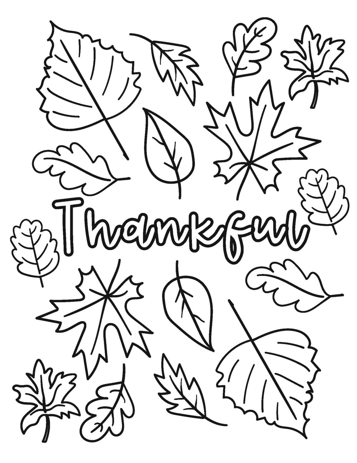 Free thanksgiving coloring pages for kids and adults