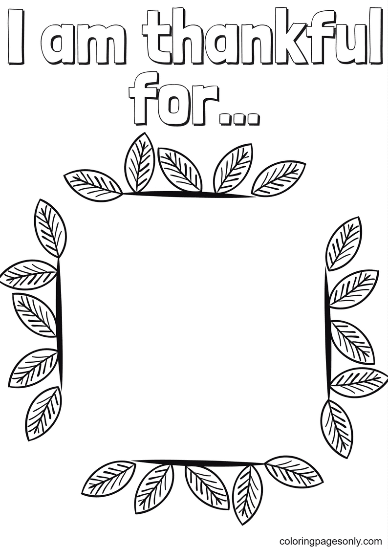 I am thankful for coloring pages printable for free download