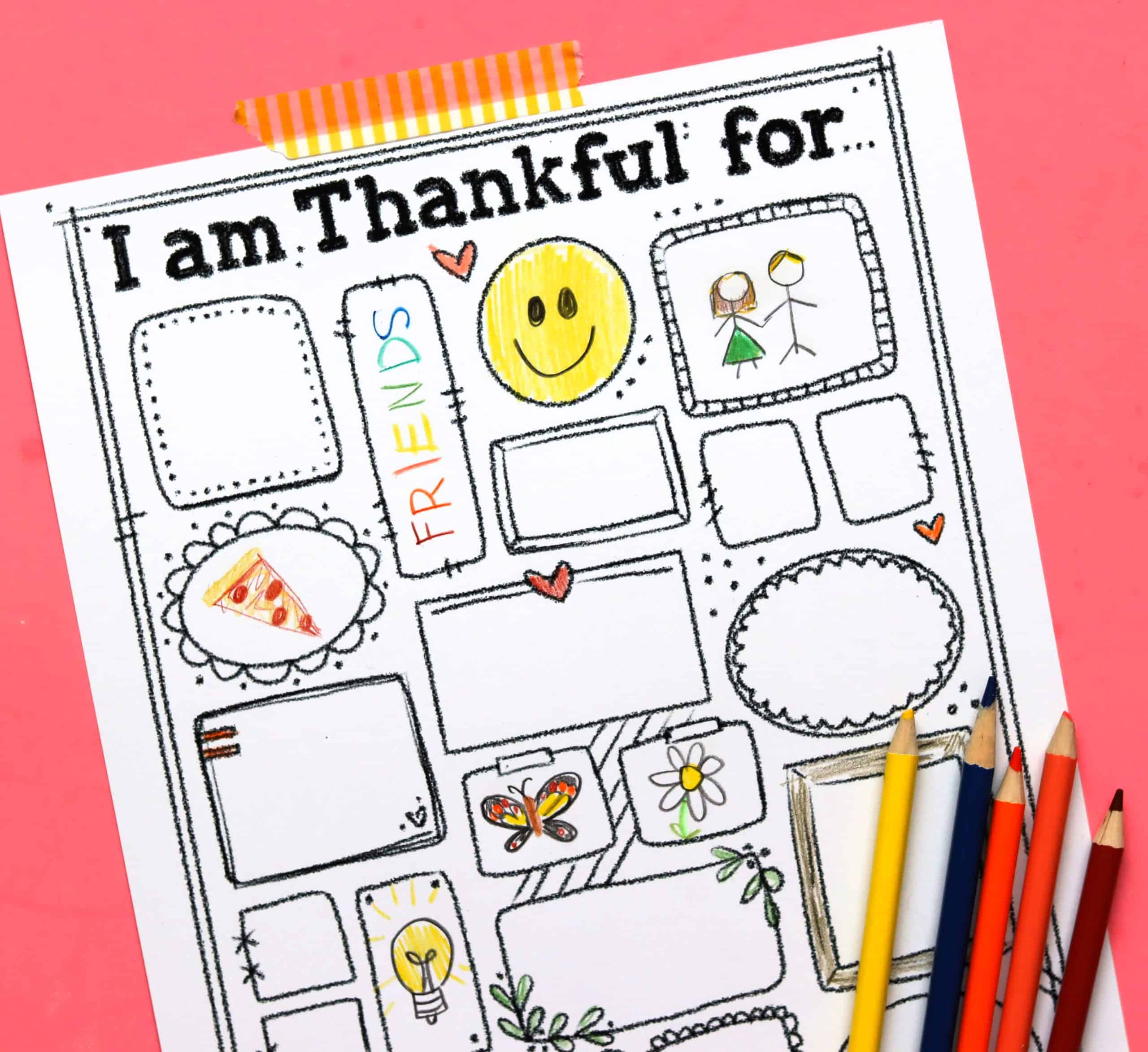 Free thanksgiving printables i am thankful