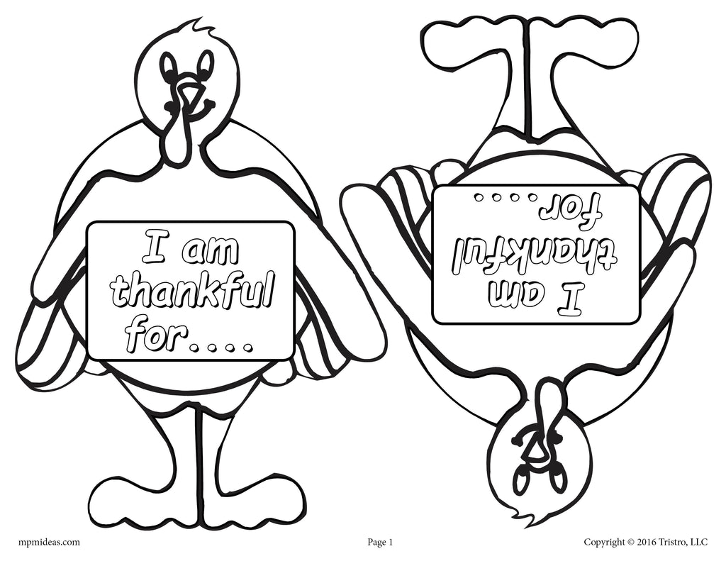 Thankful turkeys printable thanksgiving writing activity â