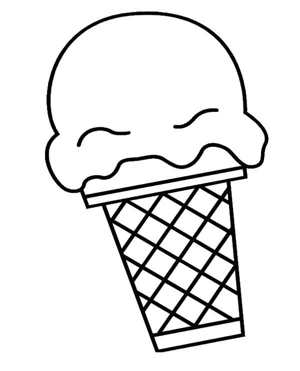 Ice cream cone colorg page easy ice cream colorg pages big ice cream colorg pages