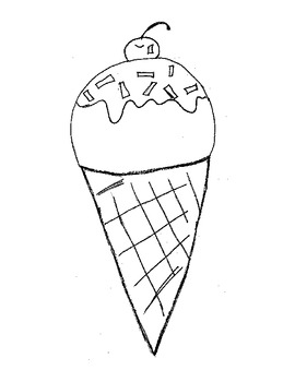 Free printable ice cream cone coloring page by sotomorrow tpt