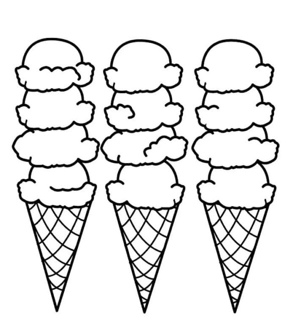 Ice cream coloring pages printable for free download