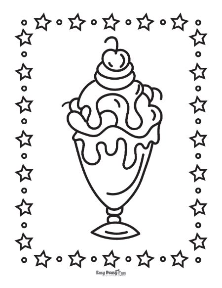 Printable ice cream coloring pages â sheets