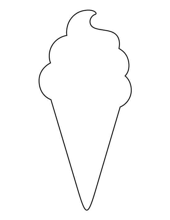 Free printable ice cream template