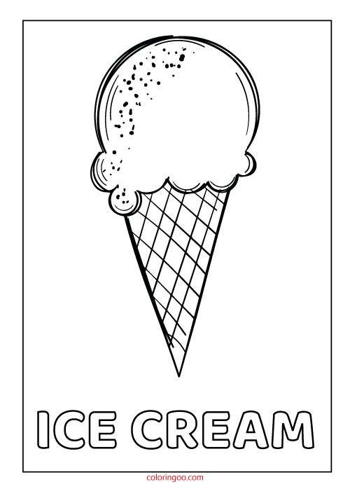 Printable ice cream pdf coloring pages for kids ice cream coloring pages coloring pages for kids coloring pages