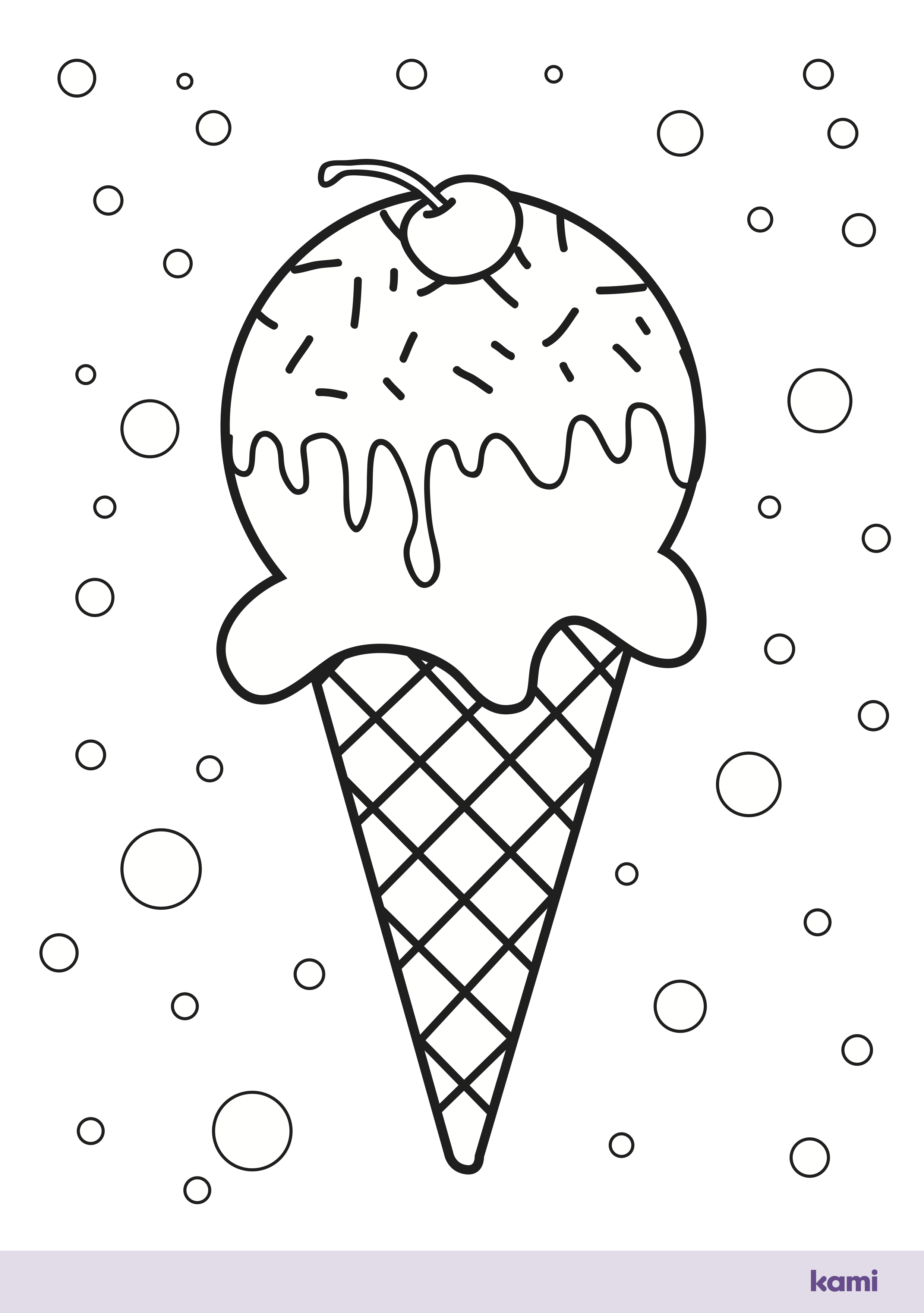 Coloring sheets for kindergarteners ice