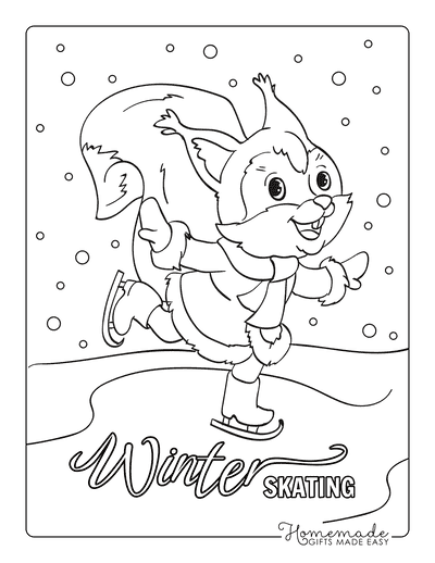 Free printable winter coloring pages for kids adults