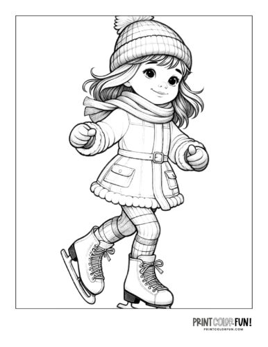 Chill out with ice skating clipart cool crafts educational activities for kids at