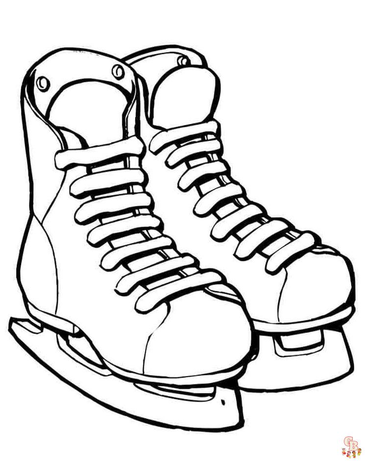 Printable ice skating coloring pages free for kids and adults