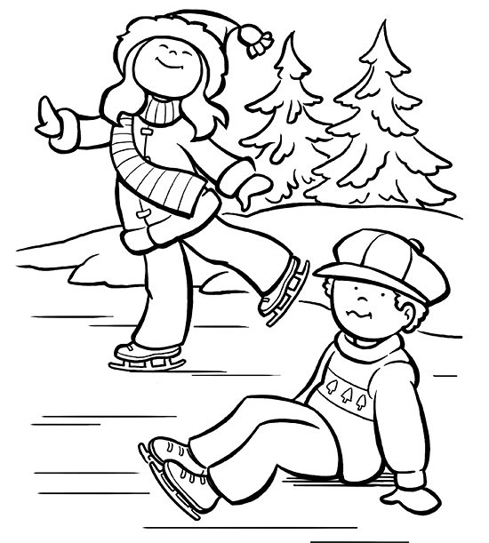 Coloring pages printable winter coloring pages