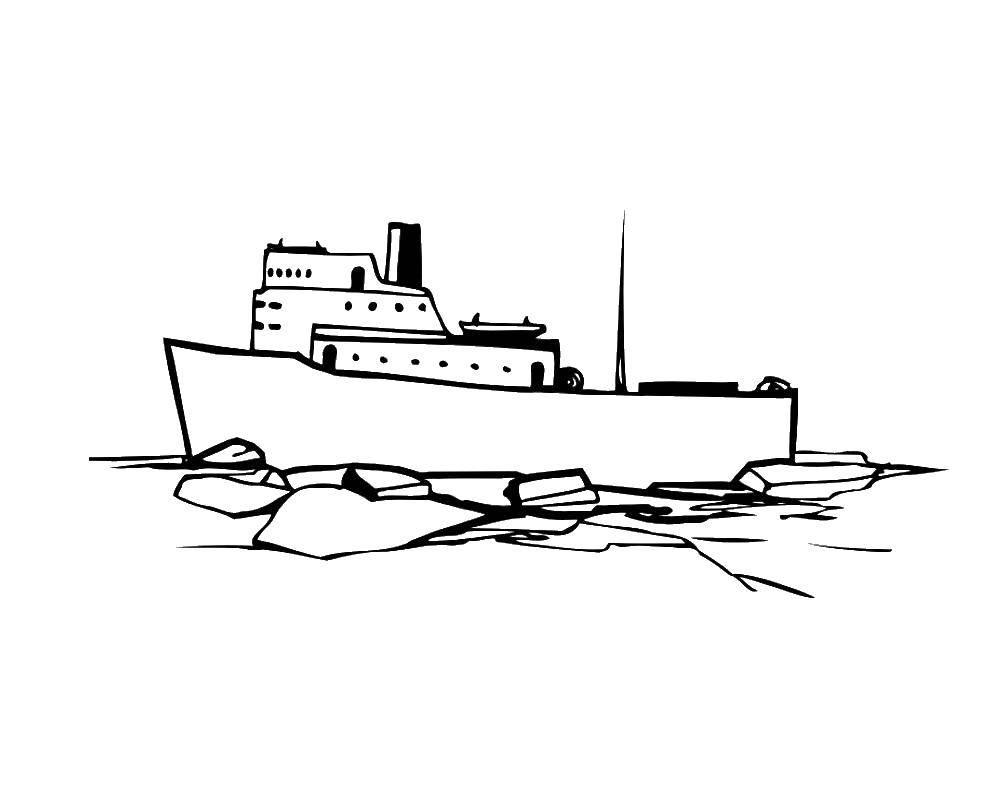 Online coloring pages coloring page ship icebreaker ships download print coloring page