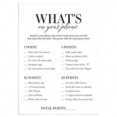 Whats on your phone icebreaker game printable instant download â