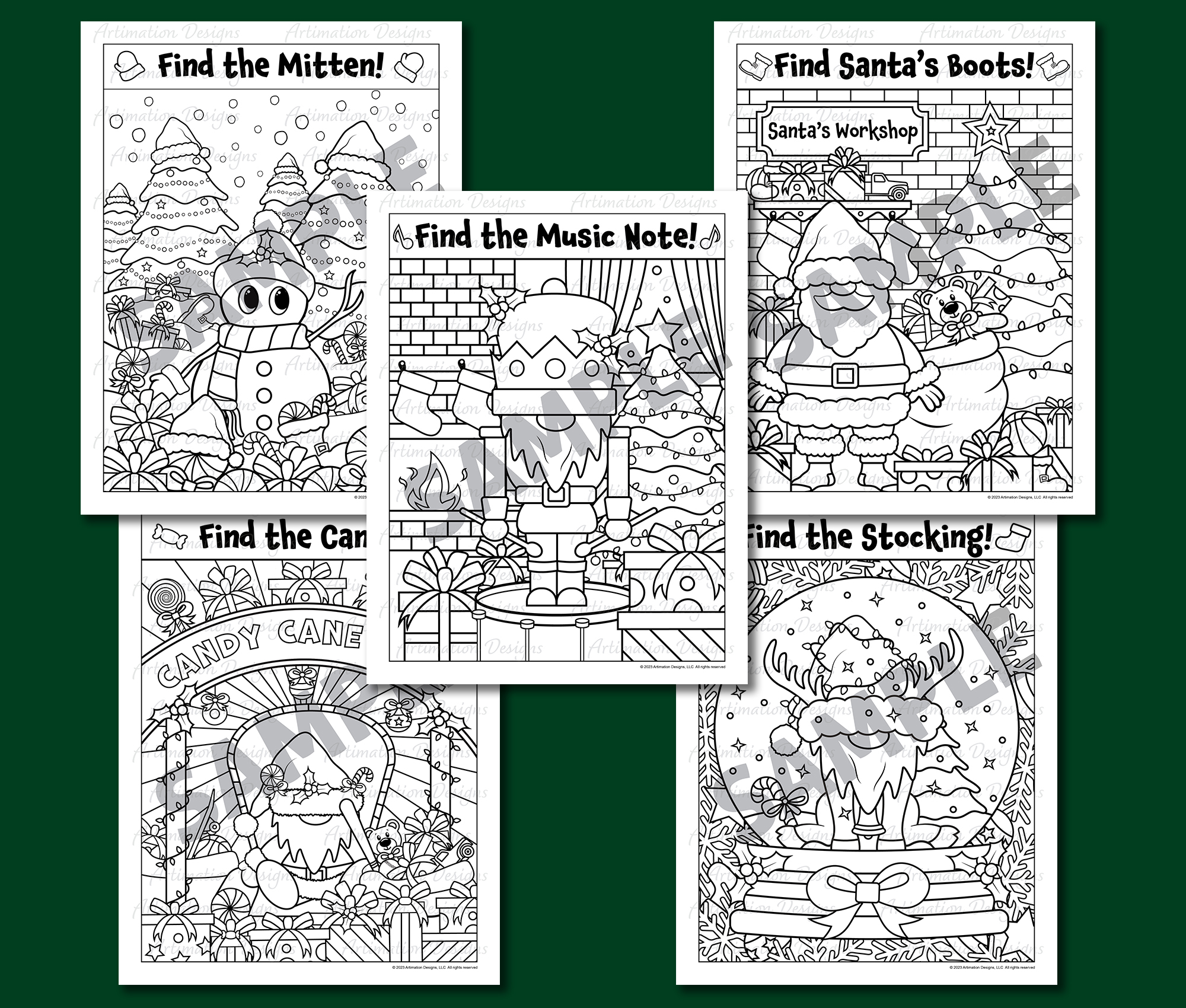 Christmas coloring pages seek and find i spy gnome coloring pages made by teachers