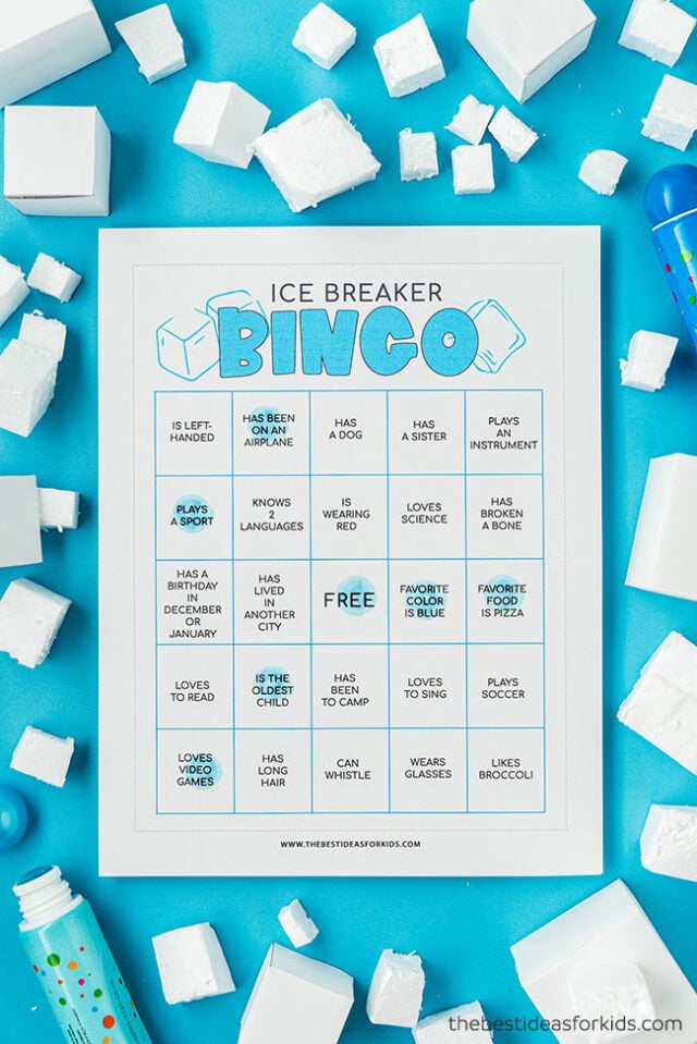 Ice breaker bingo free printable