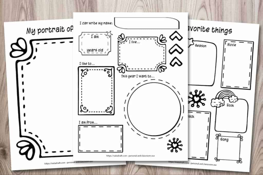 Free all about me printables icebreaker activity for back to school