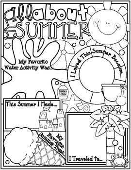 All about my summer poster a back to school ice breaker activity icebreaker activities summer poster ice breakers
