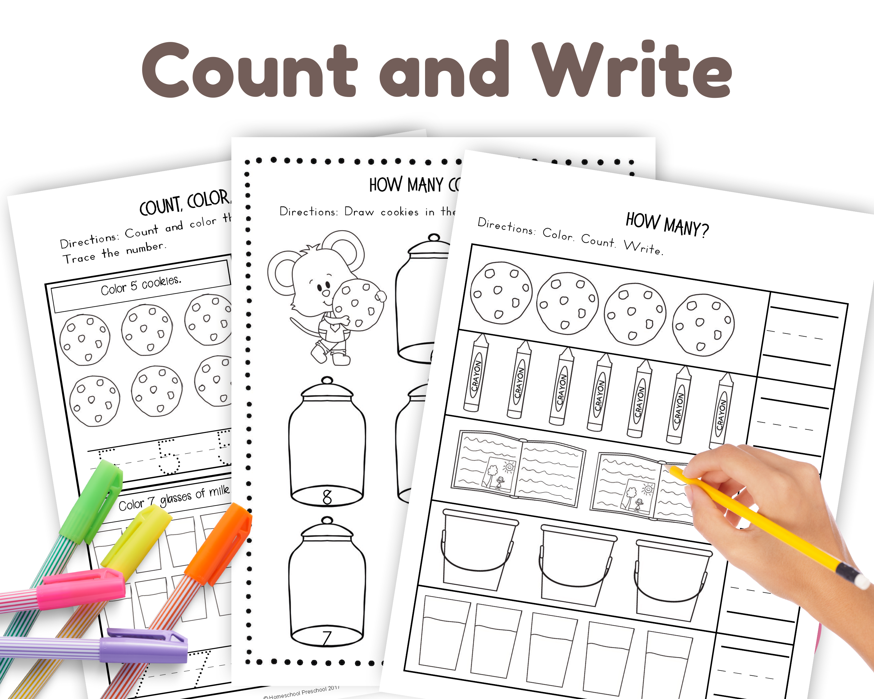 Printable if you give a mouse a cookie counting activities