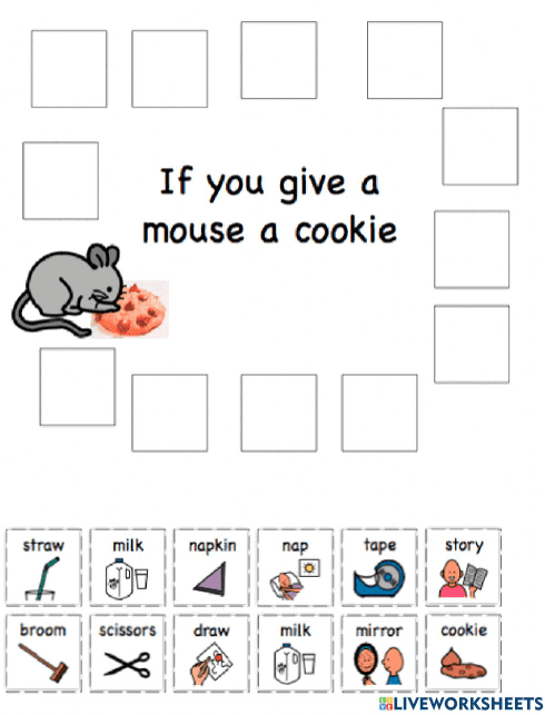 Preschool activities based on if you give a mouse a cookie