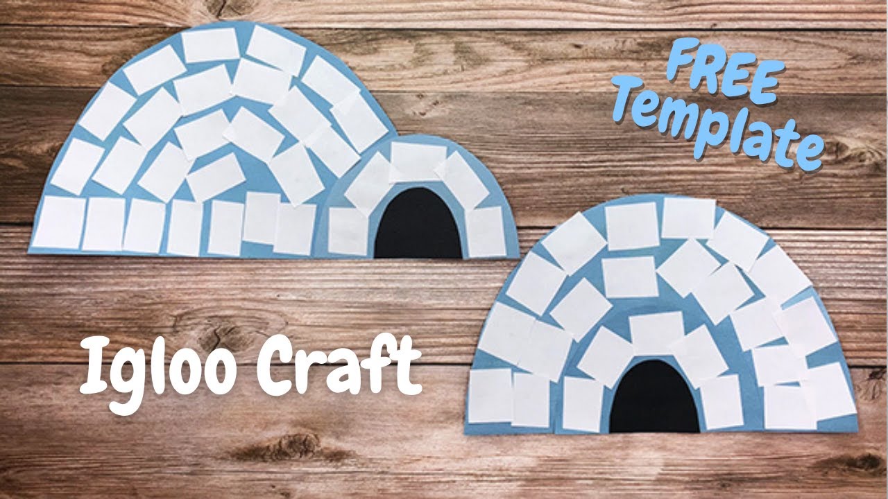 Igloo craft free template