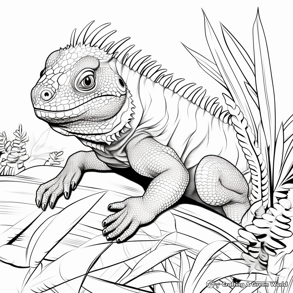 Lizard coloring pages