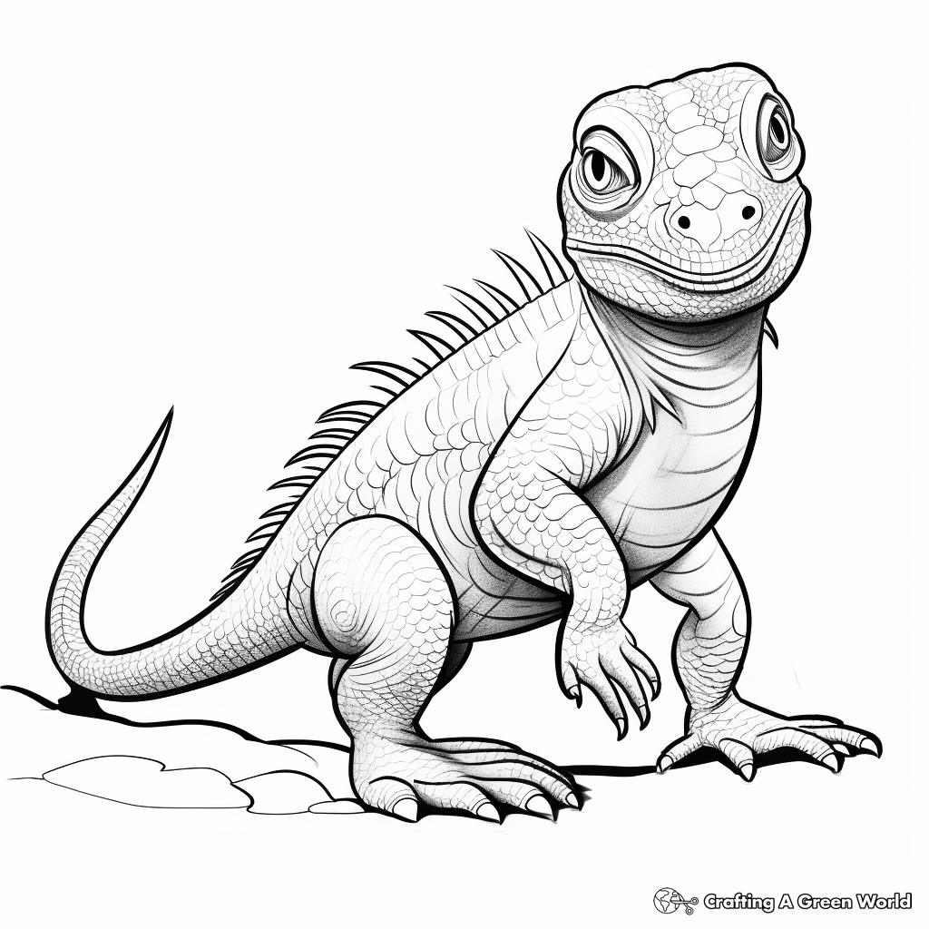 Lizard coloring pages