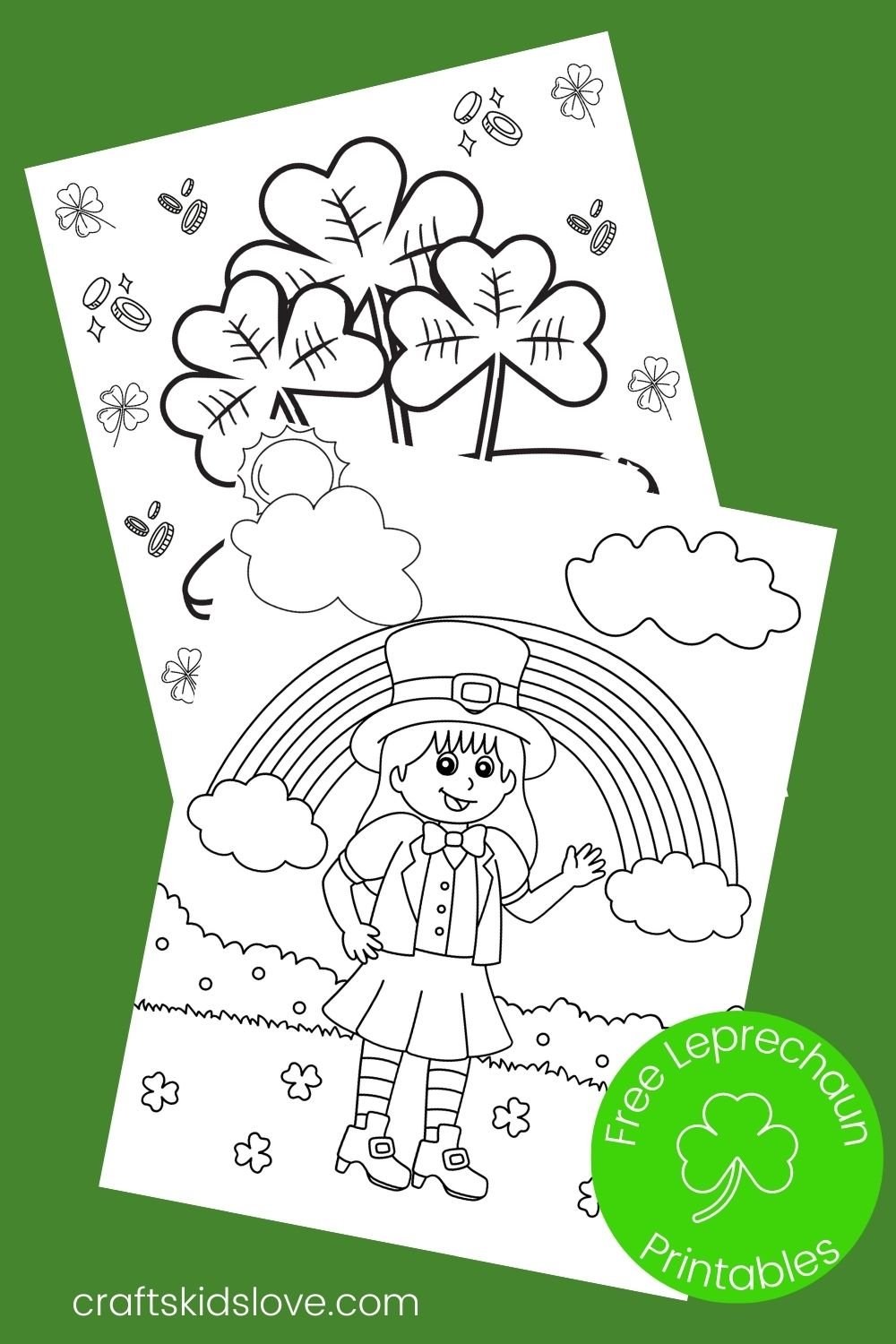 Leprechaun coloring pages