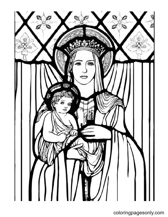 Religious christmas coloring pages printable for free download