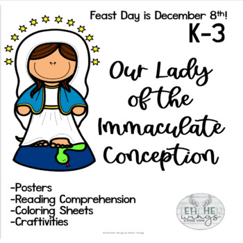 Our lady of the immaculate conception activities tpt