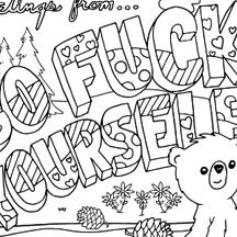 Free printable coloring pages for adults with swear words