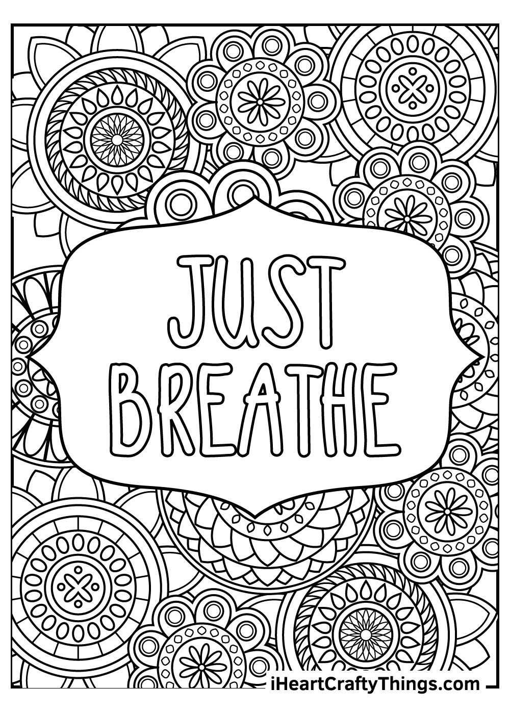 Stress relief coloring pages free printables