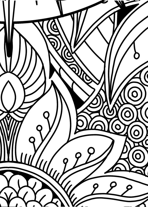 Sun goddess doodle art adult coloring page karyn lewis illustration