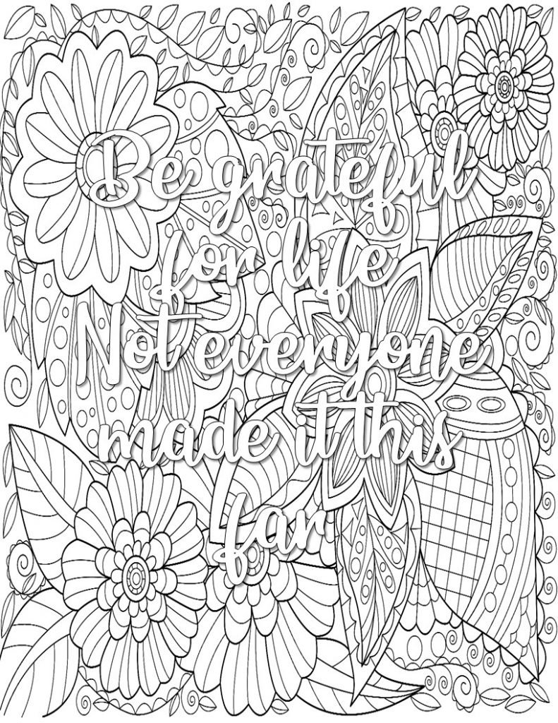 Free printable gratitude coloring pages