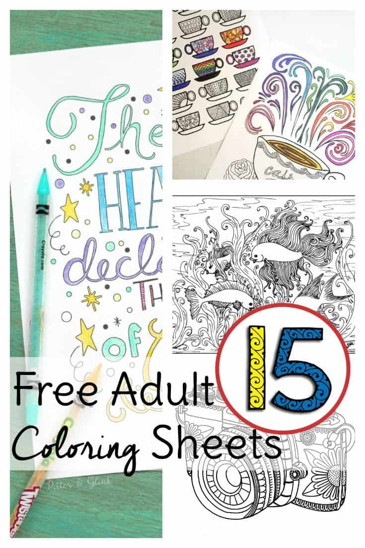 Printable adult coloring pages