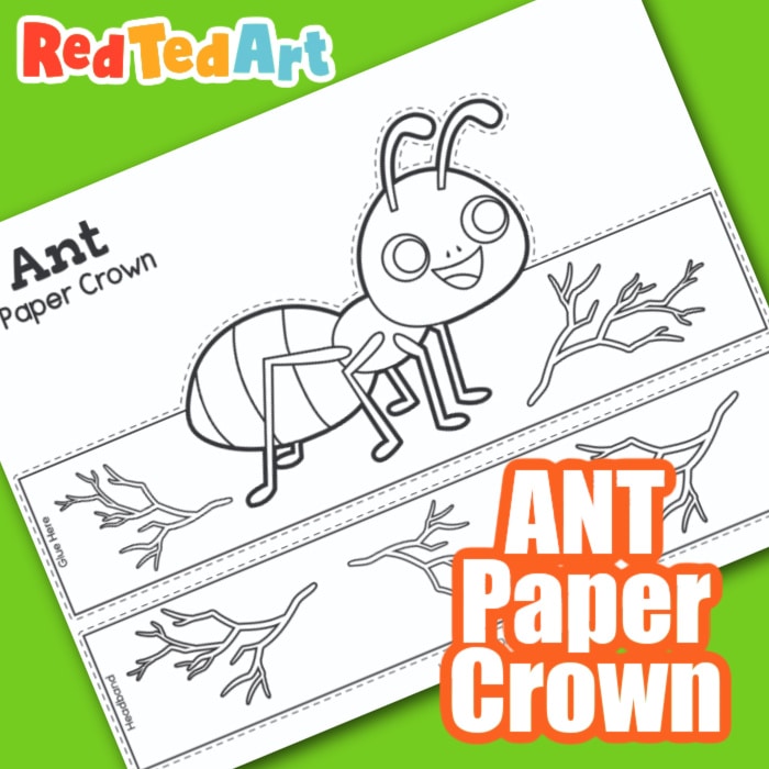 Insect headband craft coloring pages