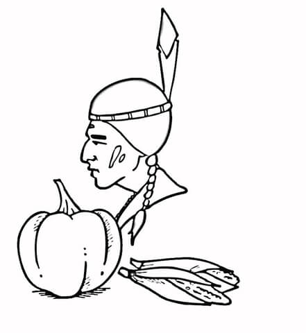 Indian corn coloring page free printable coloring pages