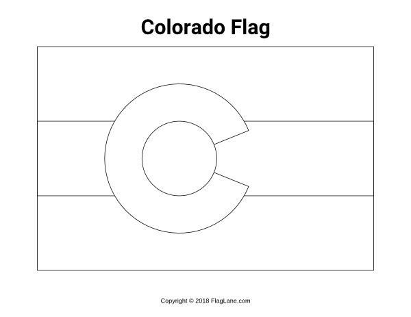 Free state flag coloring pages