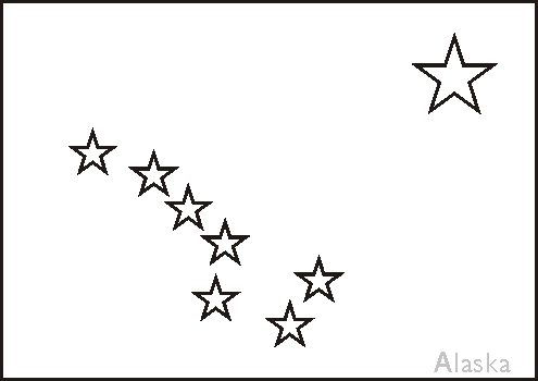 Colouring book of flags united states of america