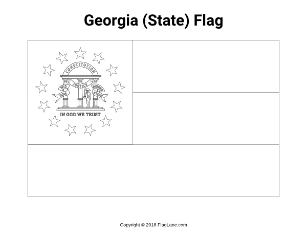 Free state flag coloring pages