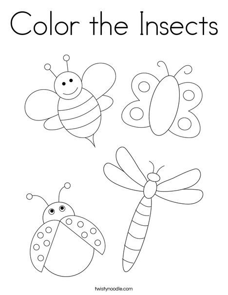 Color the insects coloring page