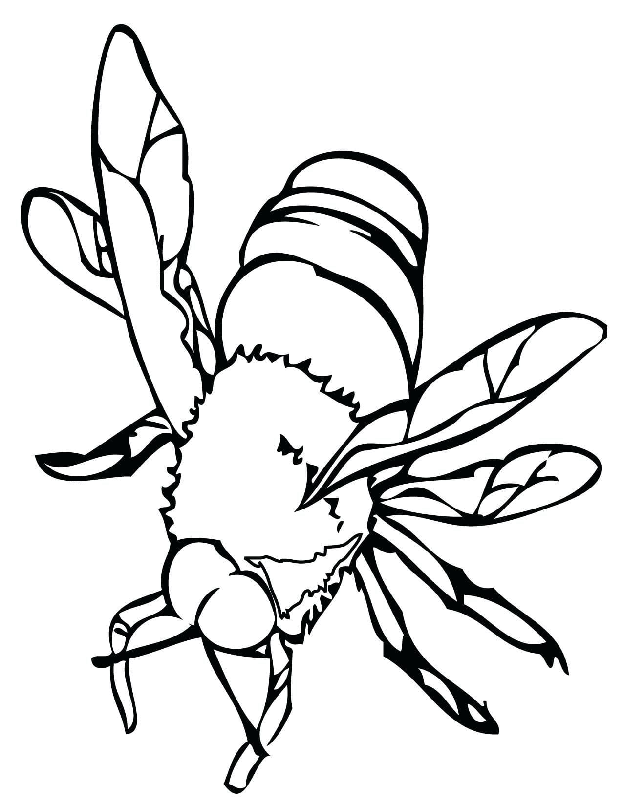 Print insect coloring page