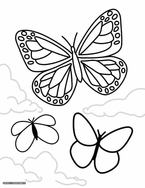 Butterfly coloring pages