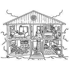 Top free printable house coloring pages online