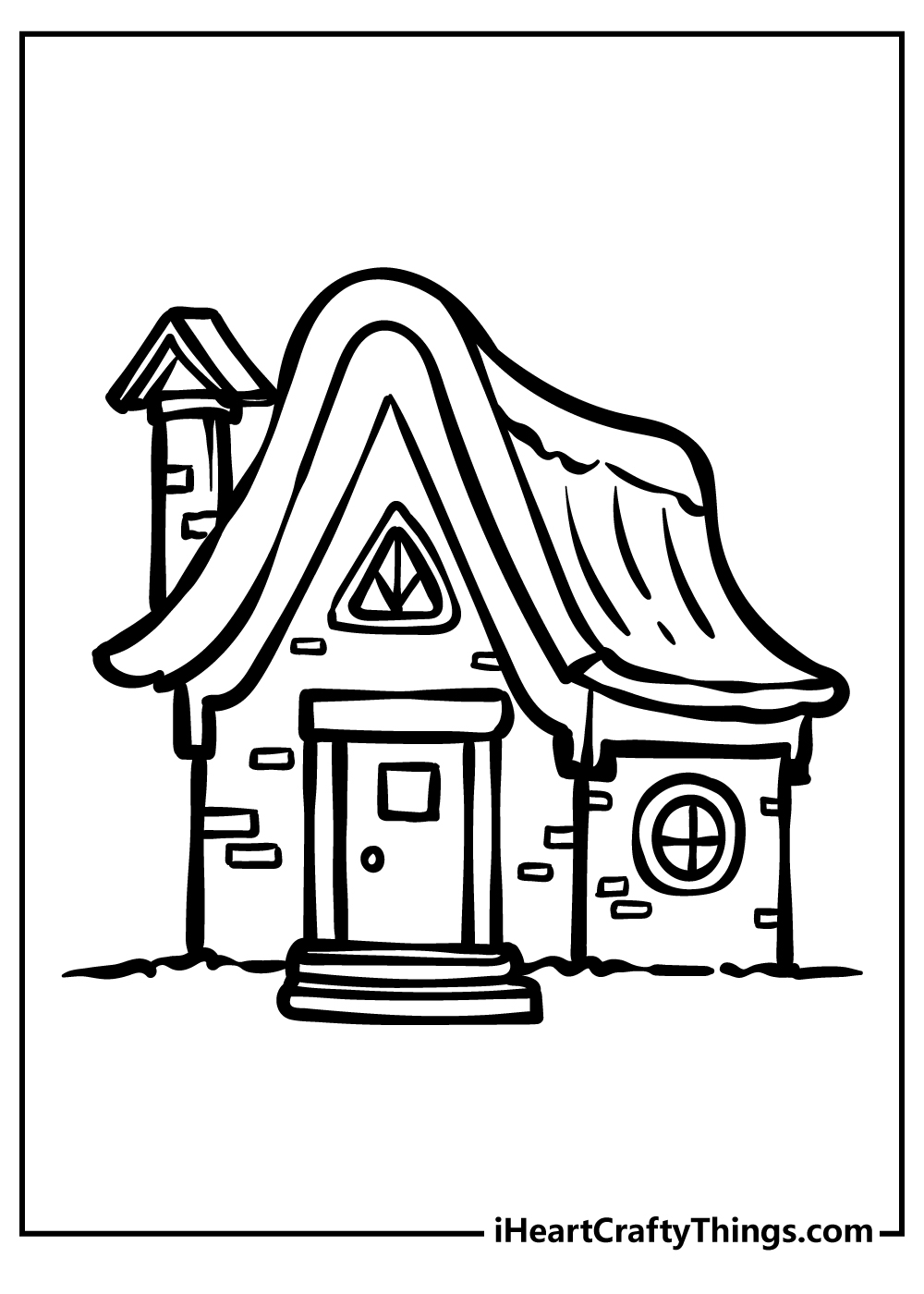 House coloring pages free printables